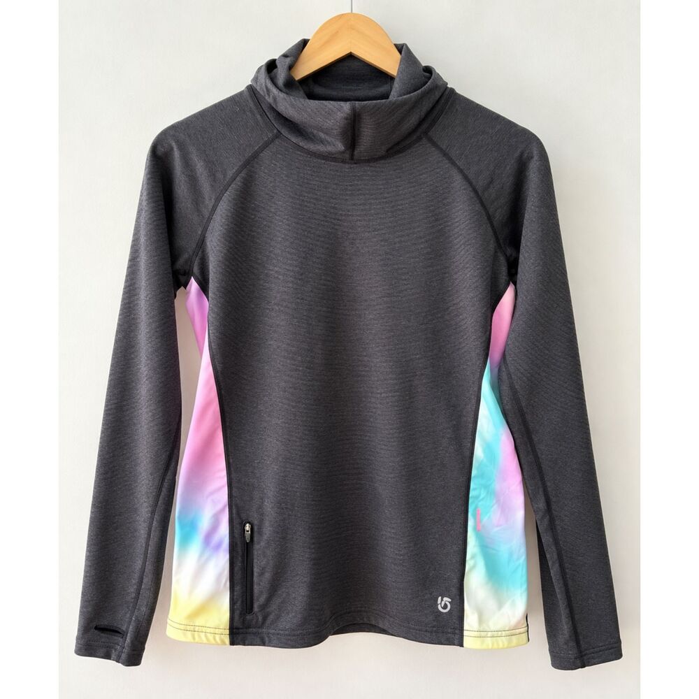 Burton Women's Charcoal Gray Pastel Colorblock Pullover Size L EUC